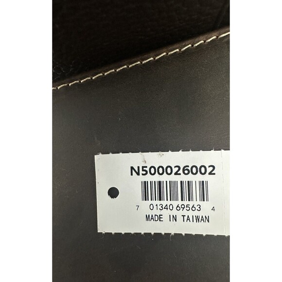 Nocona Men’s Western Trifold Wallet Leather Embroidered Stitch Brown New - Picture 12 of 12